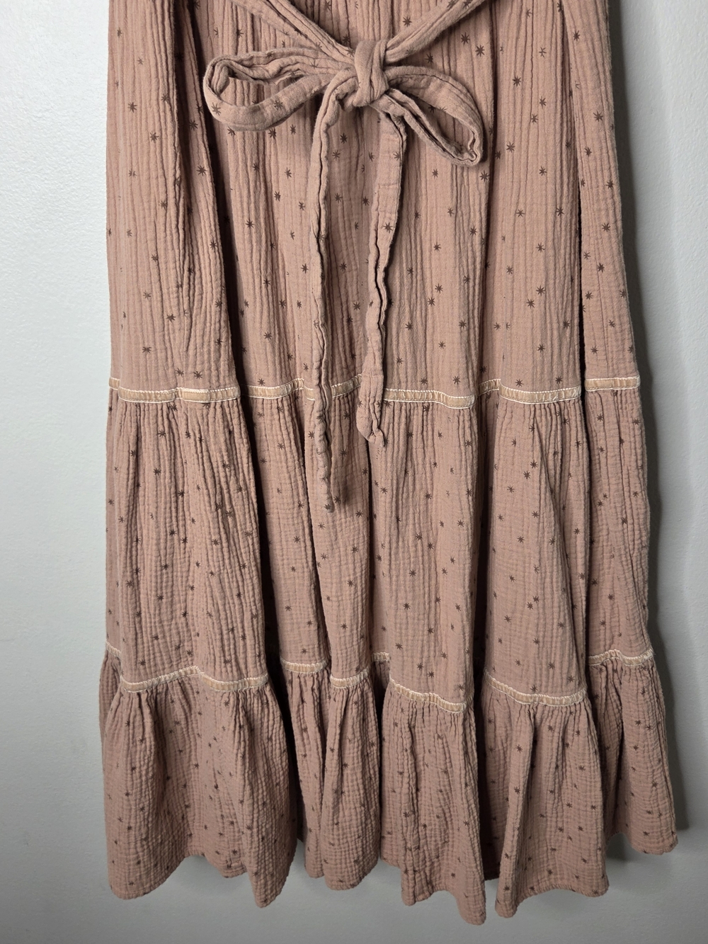 Rylee + Cru Dusty Rose 100% Cotton Maxi Dress - Picture 8 of 9